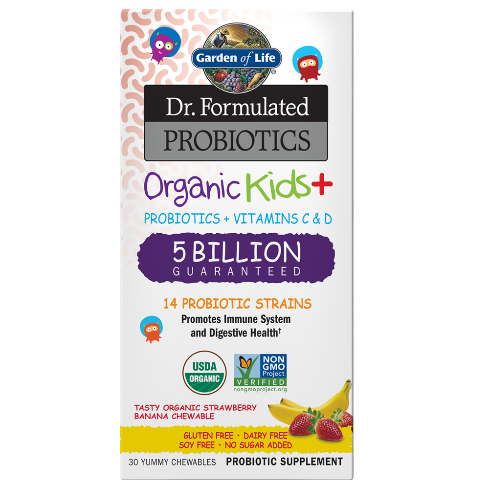 Dr. Formulated Probiotics Organic Kids+ 5 Billion CFU Cooler - Organic Strawberry Banana
