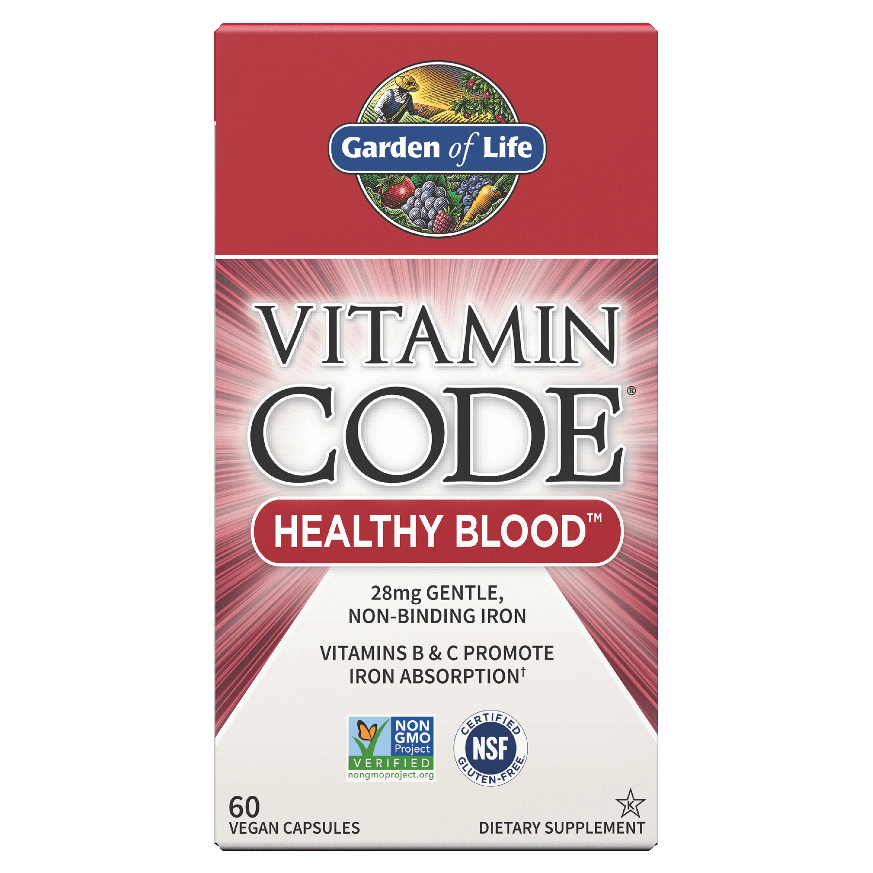 Vitamin Code® Healthy Blood™ 60 Vegan Capsules