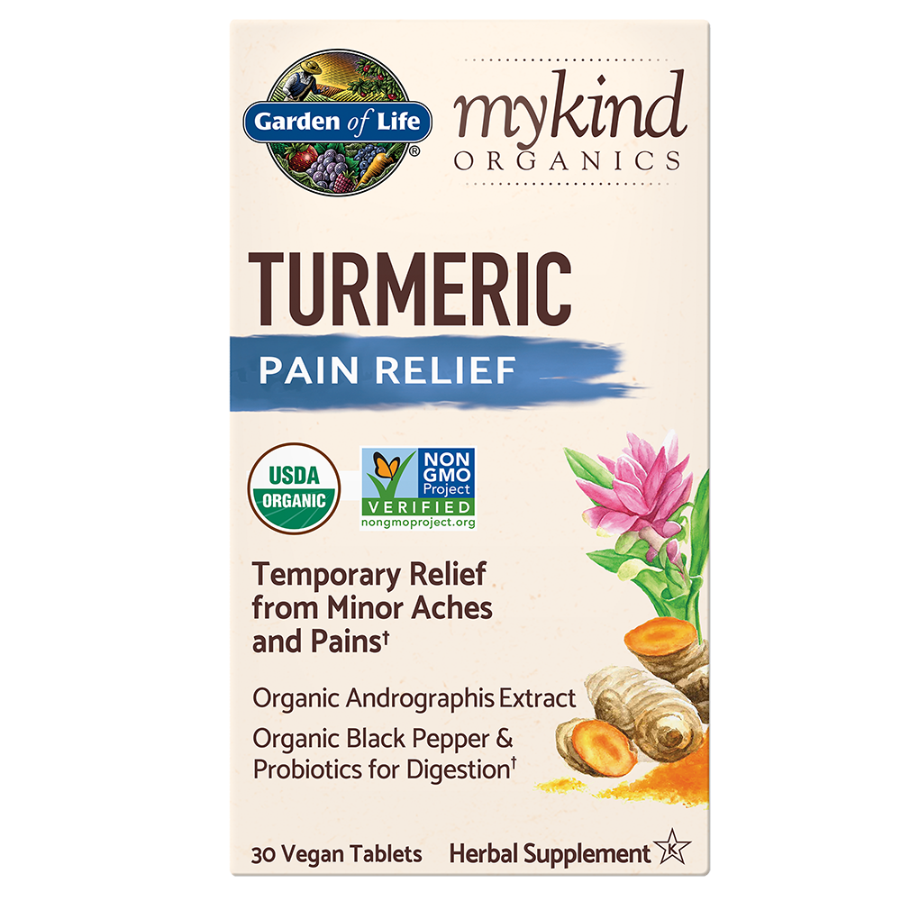Mykind Organics Turmeric Pain Relief 30 Vegan Tablets