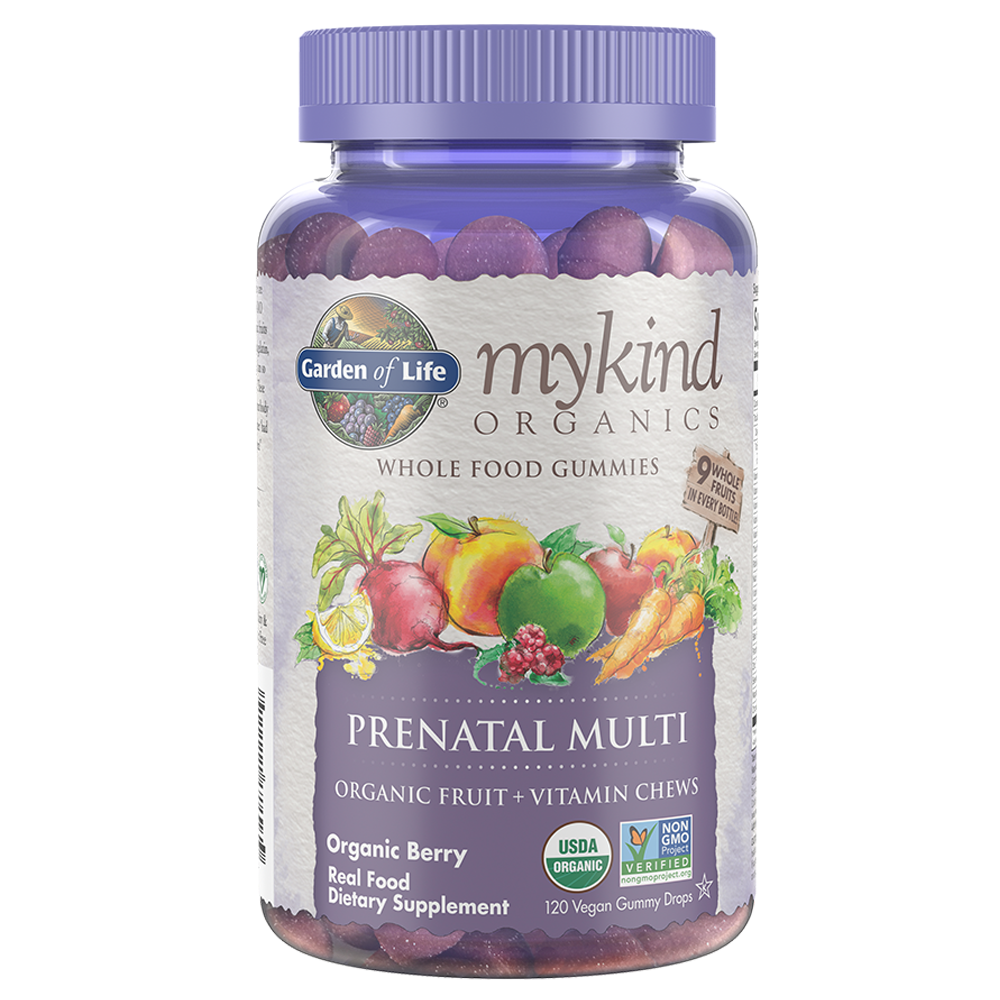 Mykind Organics Prenatal Multi Gummies Organic Berry 120 Vegan Gummy Drops
