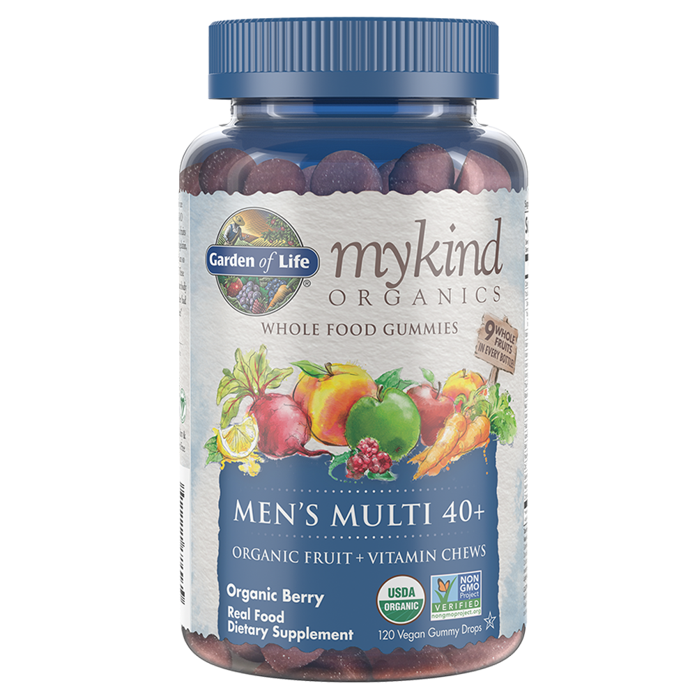 Mykind Organics Men's 40+ Multi Gummies Organic Berry - 120 Vegan Gummy Drops