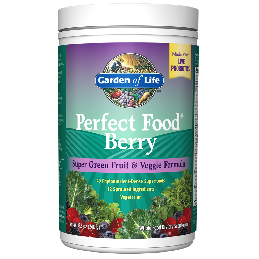 Perfect Food® Berry Super Green Fruit & Veggie Formula 8.5 oz (240g)