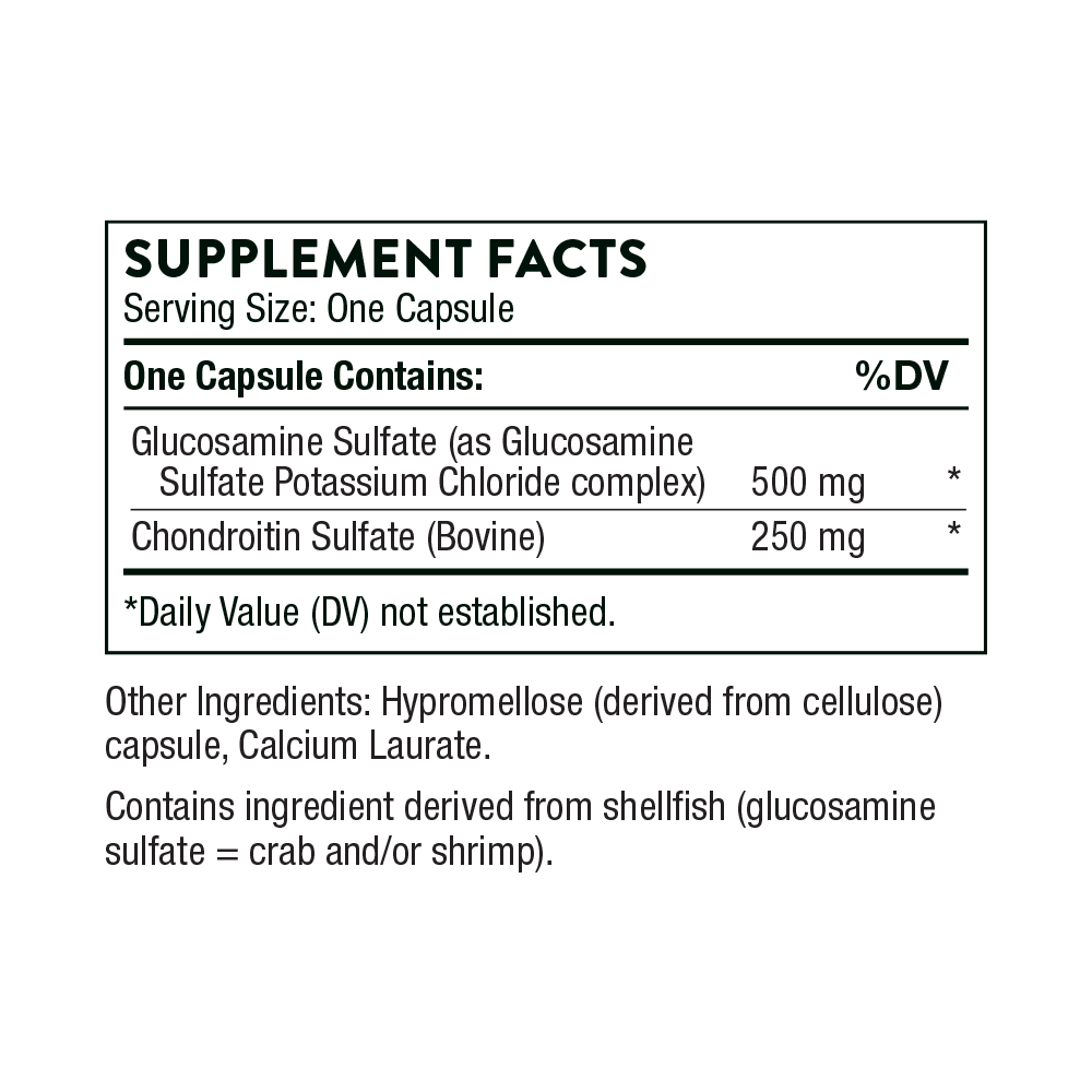Tabela Nutricional Glucosamine & Chondroitin