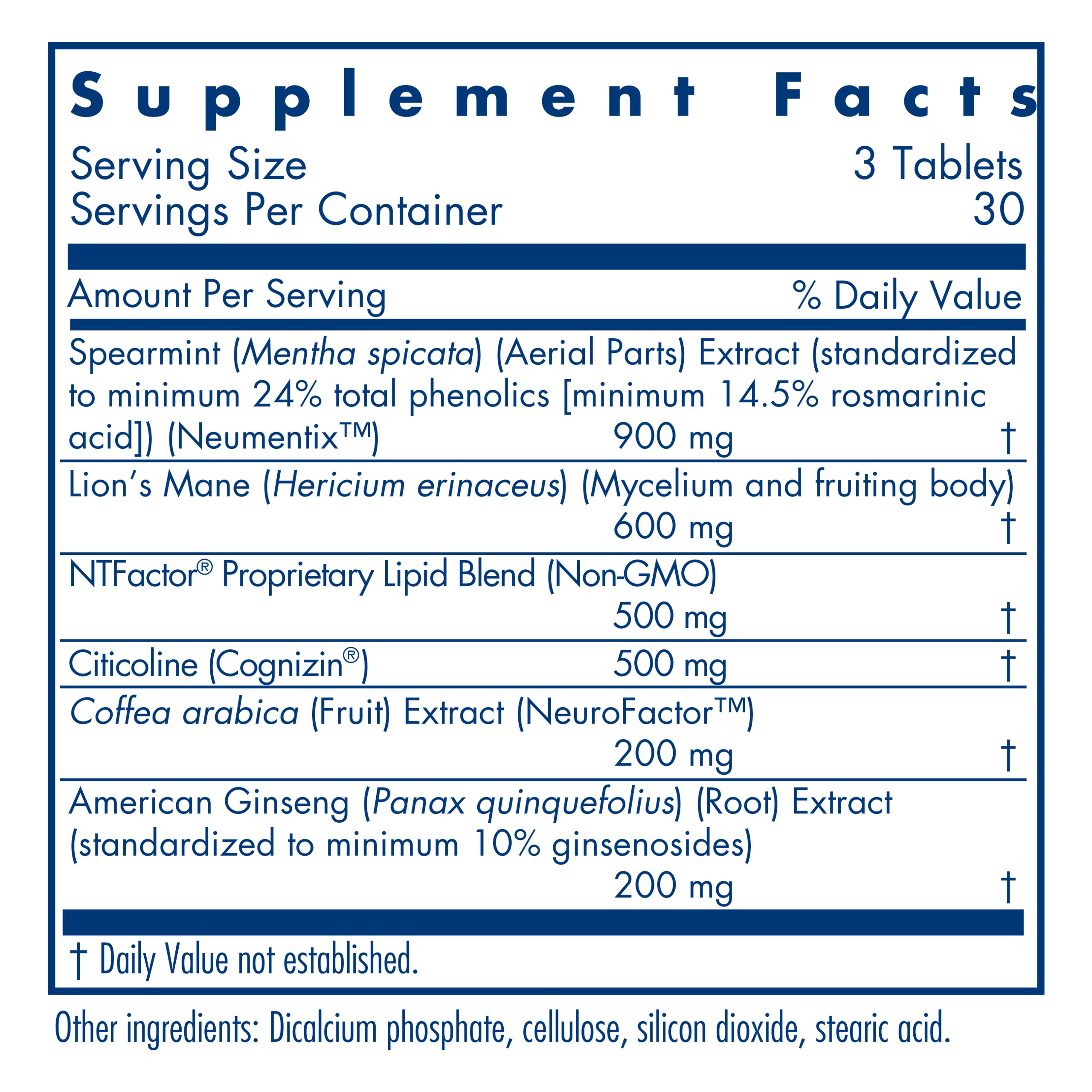 Tabela Nutricional Advanced NeuroPlus