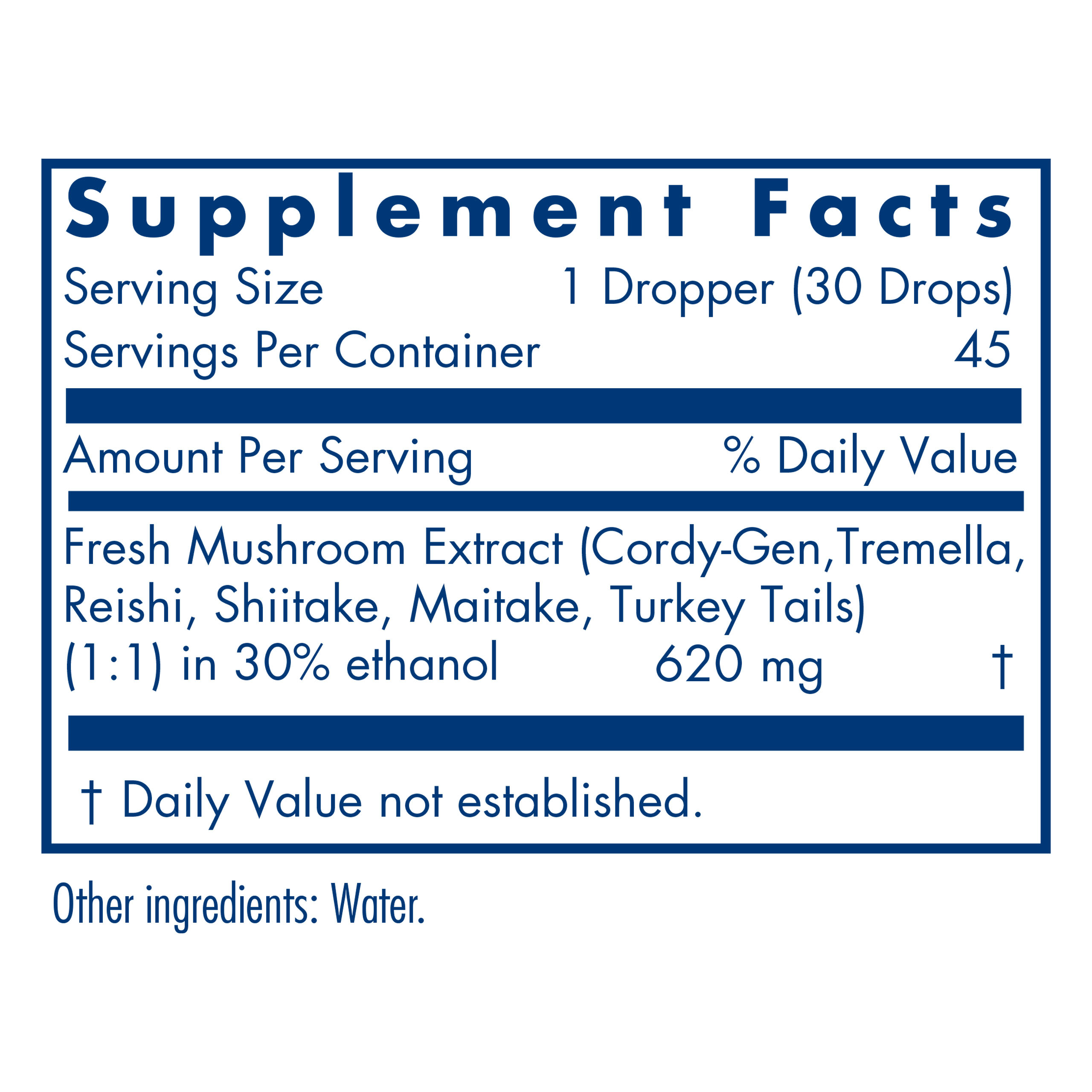 Tabela Nutricional Mycocyclin® 30 mL